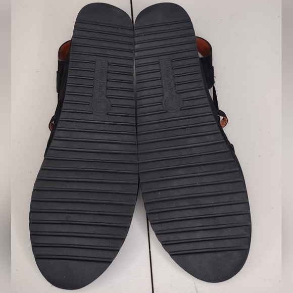 Lamour Des Pieds Women's Black Leather Open Toe Strappy Platform Sandals Sz 8.5M - Picture 9 of 16